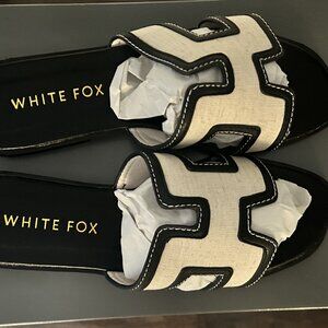 White Fox Sophia Canvas Sandals
